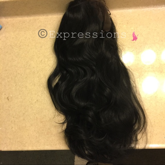 Human Hair Blend Lace Front Wig - Picture 7 of 8